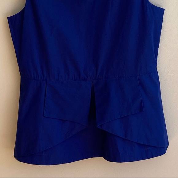 Janie and Jack Royal Blue‎ Pleated Sleeveless Shirt - Picture 3 of 6
